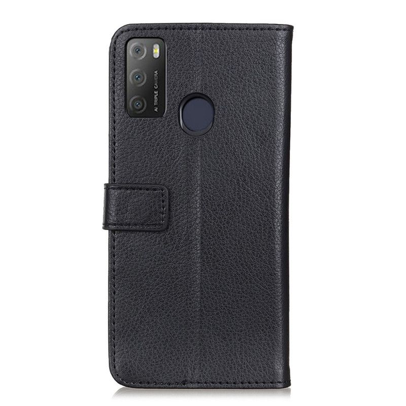 Flip Kotelot Alcatel 3l (2021) / 1s (2021) Premium Litchi Leather