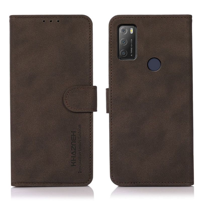 Kotelot Alcatel 3l (2021) / 1s (2021) Puhelinkuoret Khazneh Textured Leather Effect