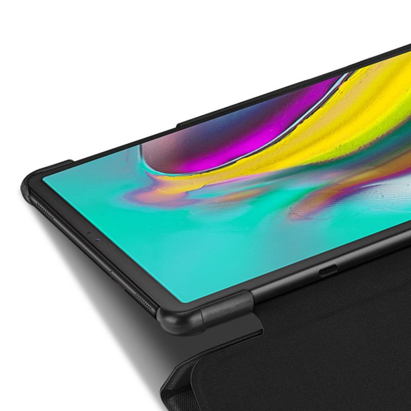 Älykäs Kotelo Samsung Galaxy Tab S5e Vaaleanpunainen Musta Domo -Sarja Dux-Ducis