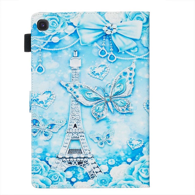 Flip Case Samsung Galaxy Tab S5e Timantti Eiffel-Torni