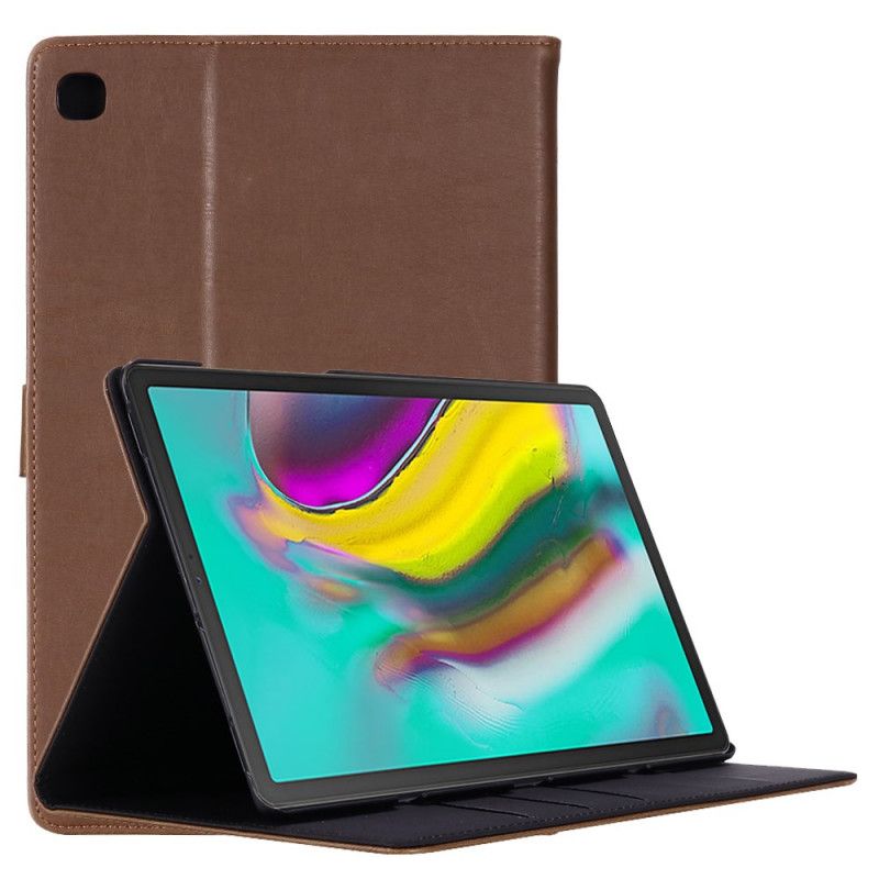 Kotelot Samsung Galaxy Tab S5e Musta Vintage Tekonahkaa Suojakuori