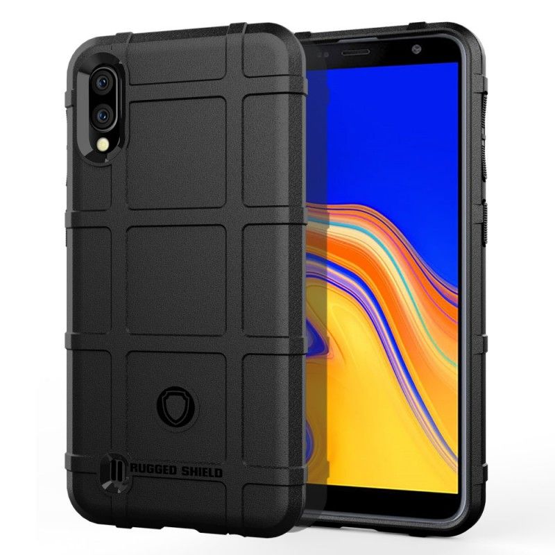 Case Kuoret Samsung Galaxy A10 Harmaa Musta Puhelinkuoret Kestävä Kilpi