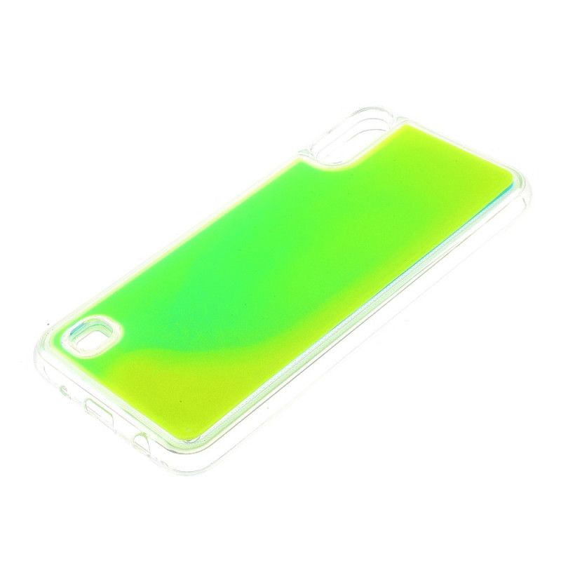 Case Kuoret Samsung Galaxy A10 Omenavihreä Violetti Puhelinkuoret Fluoresoiva