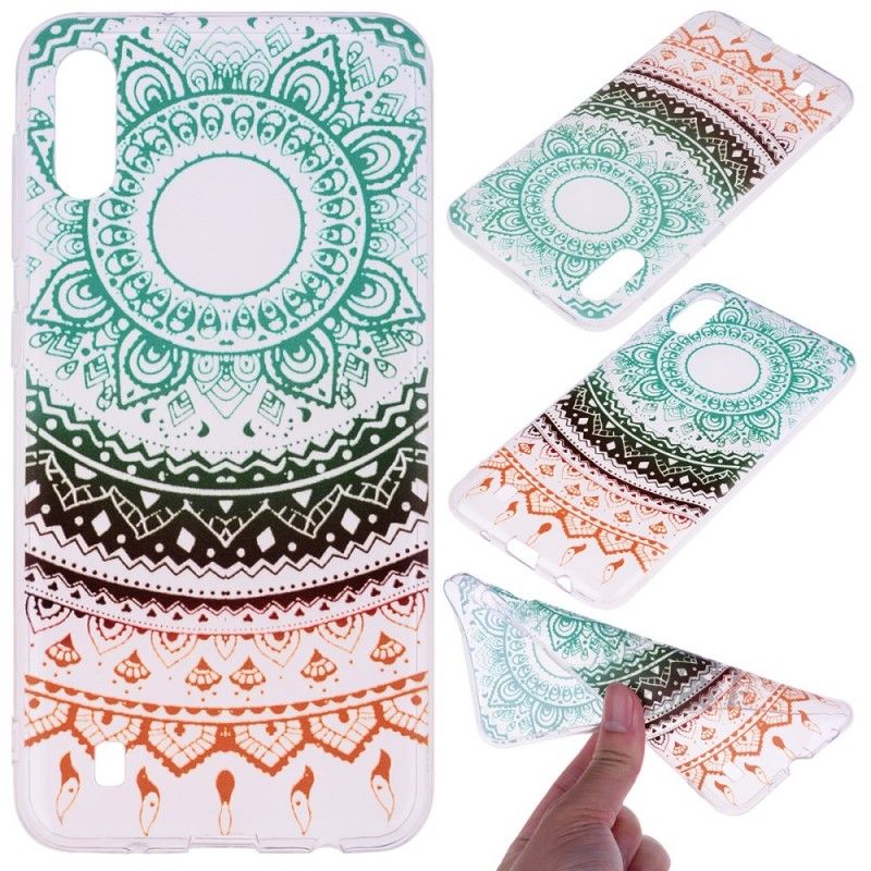 Case Kuoret Samsung Galaxy A10 Puhelinkuoret Läpinäkyvä Värikäs Mandala