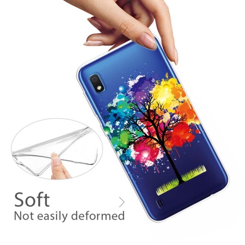 Case Kuoret Samsung Galaxy A10 Puhelinkuoret Läpinäkyvä Vesiväripuu