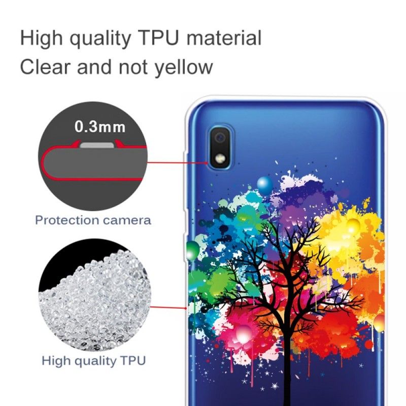 Case Kuoret Samsung Galaxy A10 Puhelinkuoret Läpinäkyvä Vesiväripuu