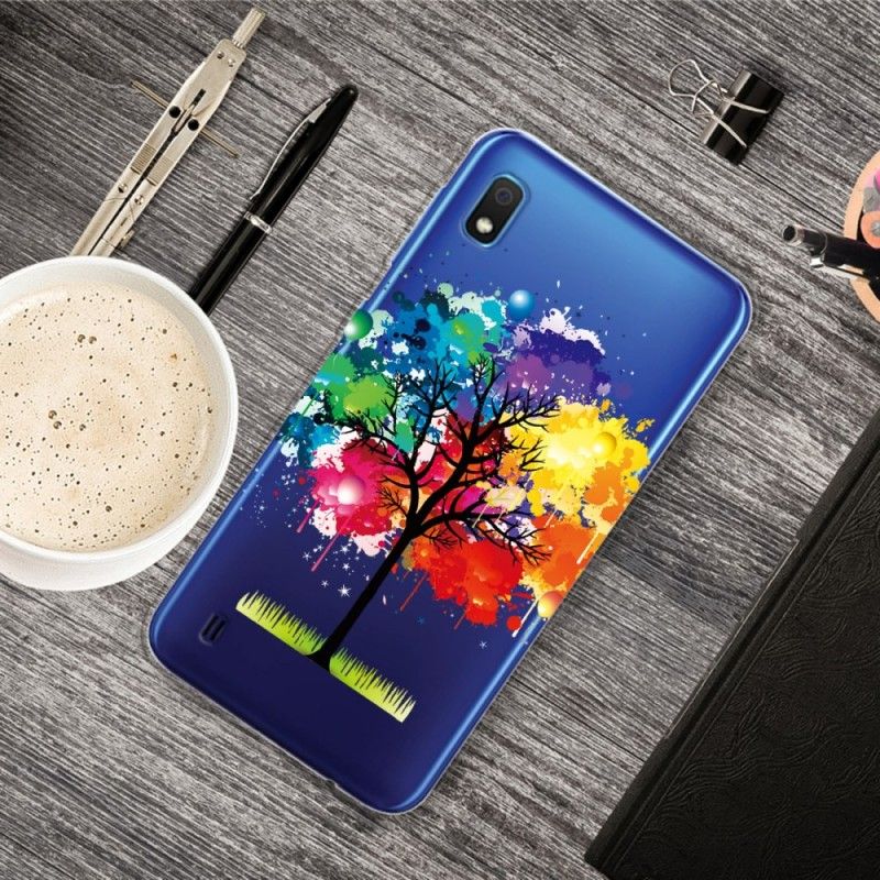 Case Kuoret Samsung Galaxy A10 Puhelinkuoret Läpinäkyvä Vesiväripuu