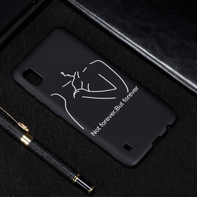 Case Kuoret Samsung Galaxy A10 Puhelinkuoret Taipuisa Silikoni Ei Ikuisesti