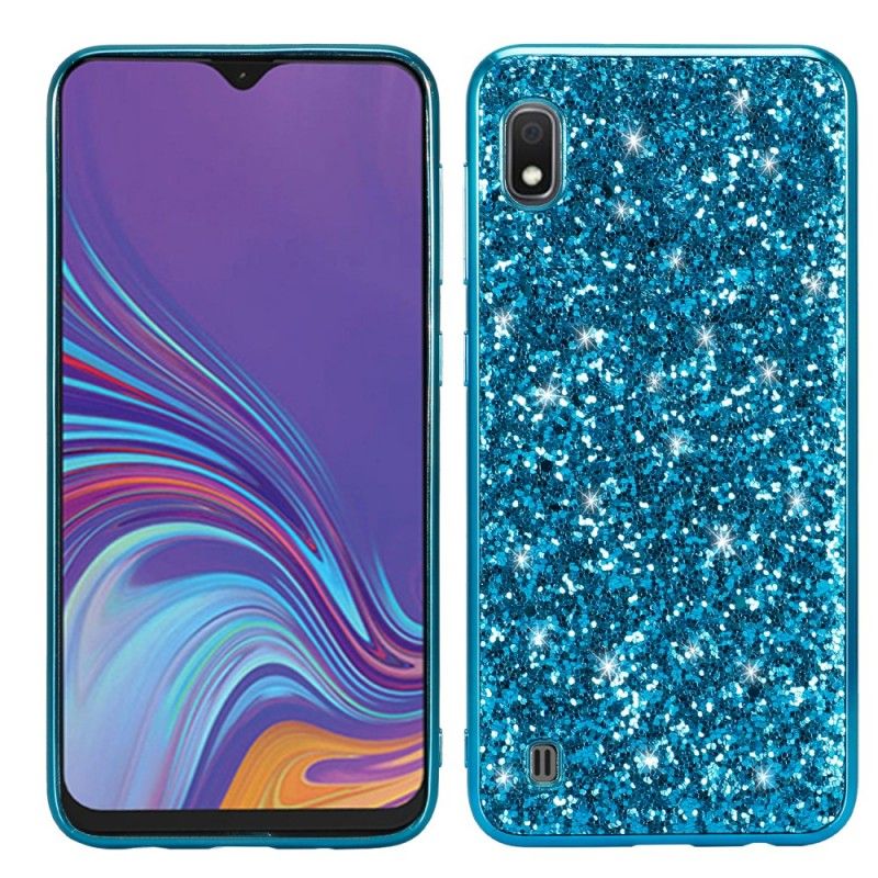 Case Kuoret Samsung Galaxy A10 Punainen Musta Puhelinkuoret Ensiluokkainen Kimallus