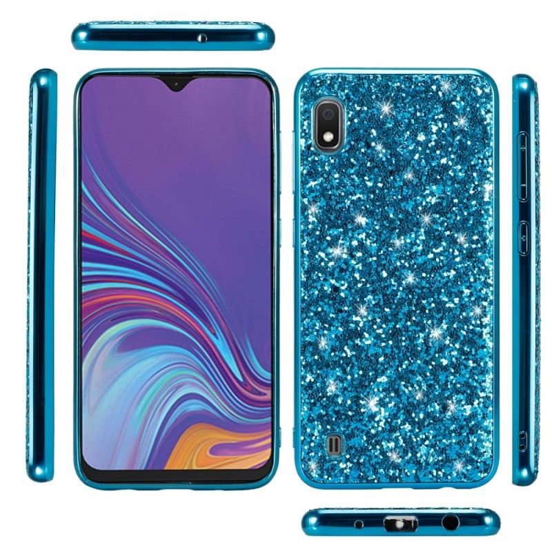 Case Kuoret Samsung Galaxy A10 Punainen Musta Puhelinkuoret Ensiluokkainen Kimallus