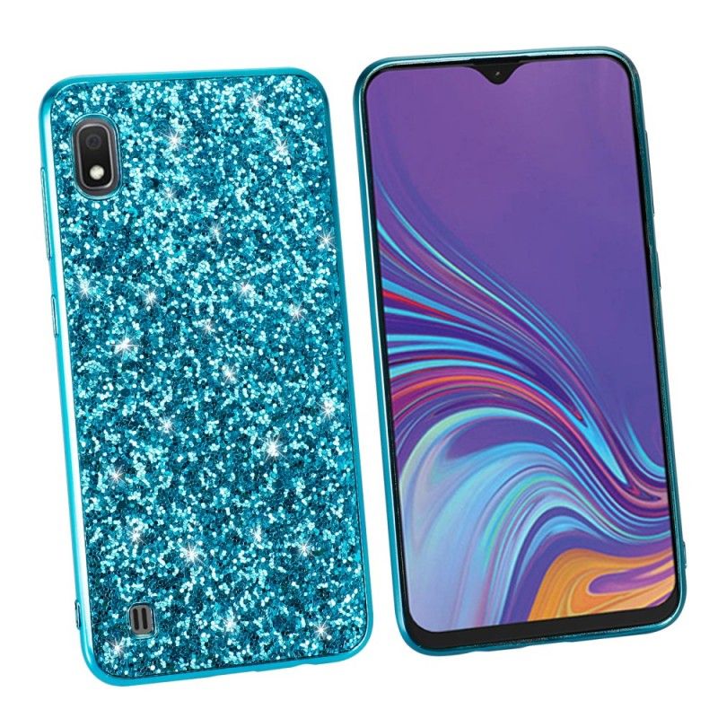 Case Kuoret Samsung Galaxy A10 Punainen Musta Puhelinkuoret Ensiluokkainen Kimallus