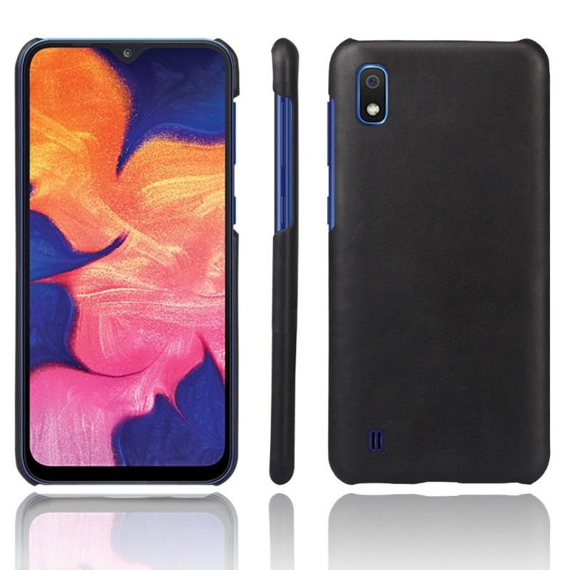 Case Kuoret Samsung Galaxy A10 Punainen Puhelinkuoret Ksq Nahkaefekti