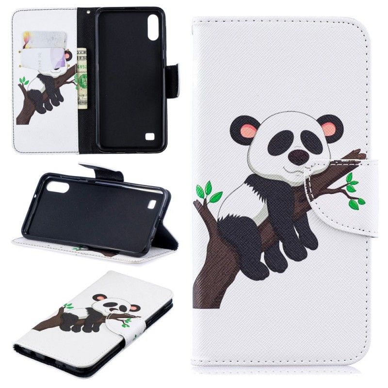 Flip Case Samsung Galaxy A10 Laiska Panda