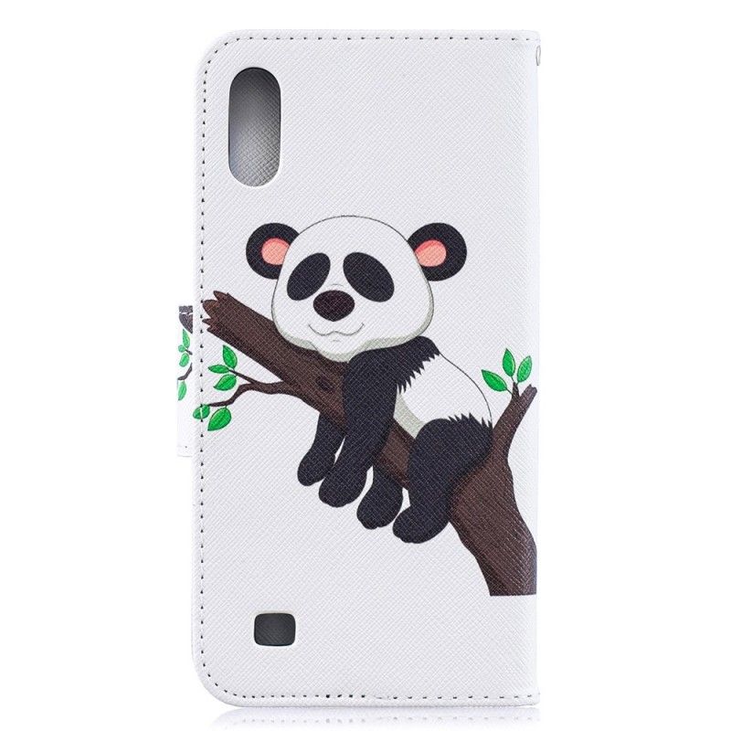 Flip Case Samsung Galaxy A10 Laiska Panda