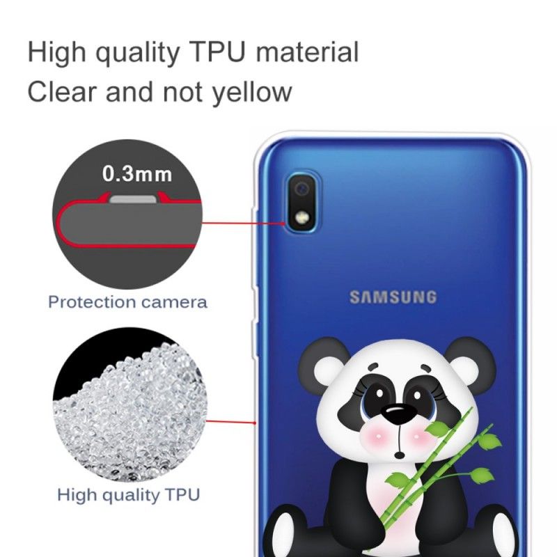 Kuori Samsung Galaxy A10 Läpinäkyvä Surullinen Panda Suojakuori