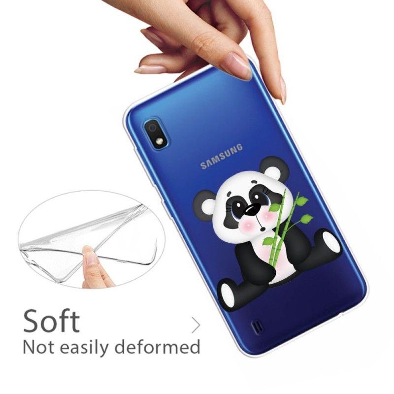 Kuori Samsung Galaxy A10 Läpinäkyvä Surullinen Panda Suojakuori