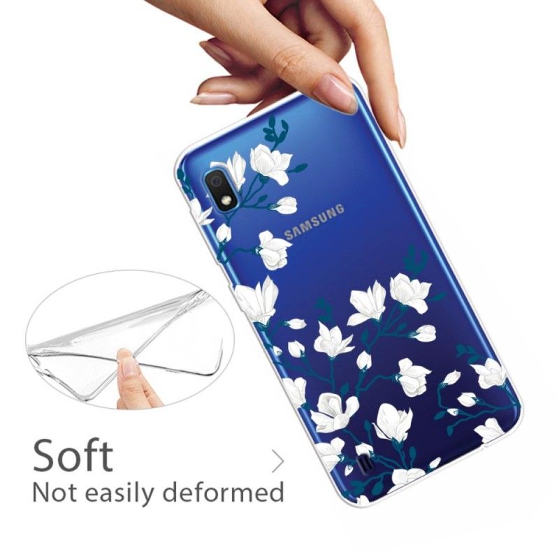 Kuori Samsung Galaxy A10 Puhelinkuoret Valkoiset Kukat