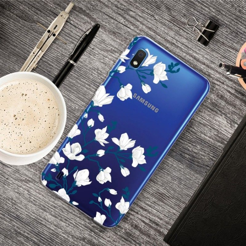 Kuori Samsung Galaxy A10 Puhelinkuoret Valkoiset Kukat