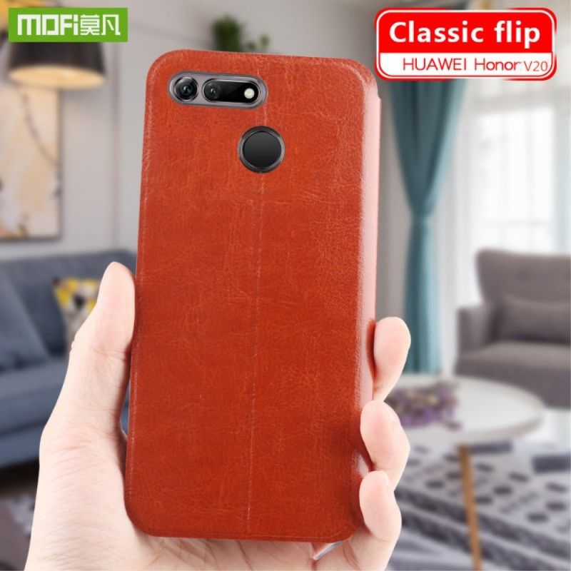 Flip Kotelot Honor View 20 Magenta Musta Puhelinkuoret Mofi