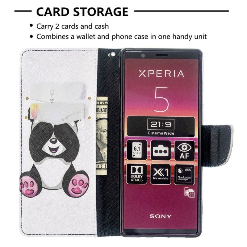 Kotelot Sony Xperia 5 Hauska Panda