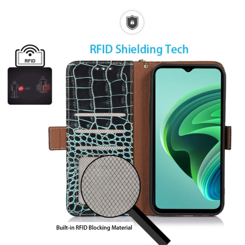 Kotelot Xiaomi 14 Crocodile Rfid -estolla