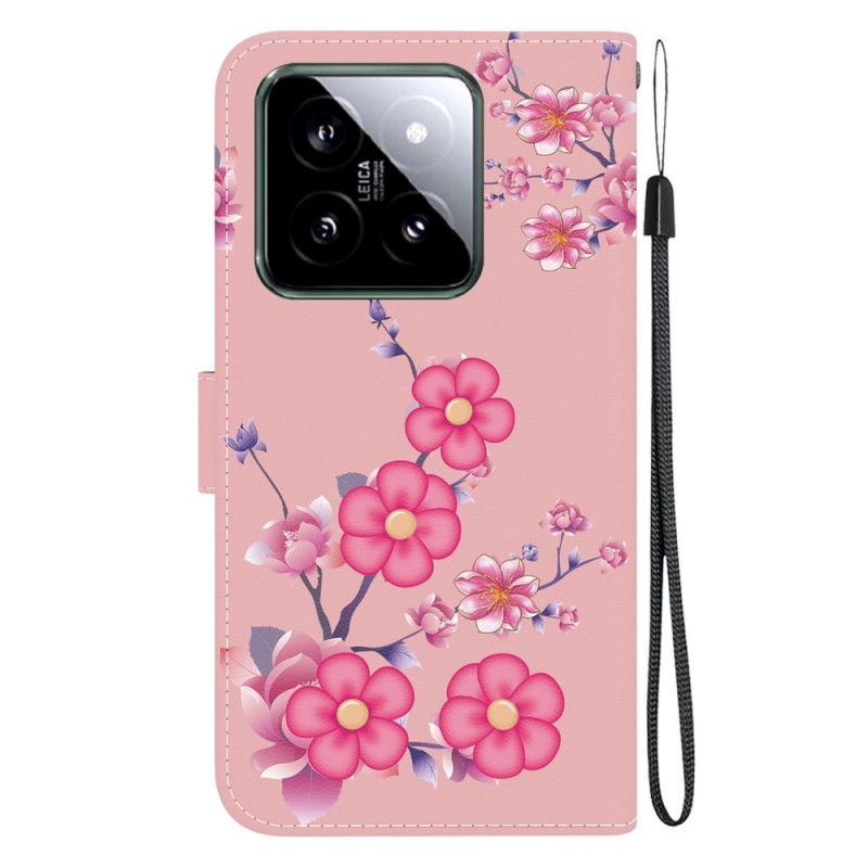 Kotelot Xiaomi 14 Puhelinkuoret Sakura-hihna