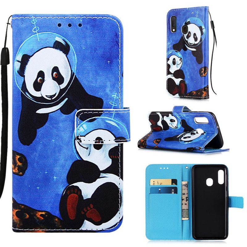 Flip Case Samsung Galaxy A10e Pandakosmonautit