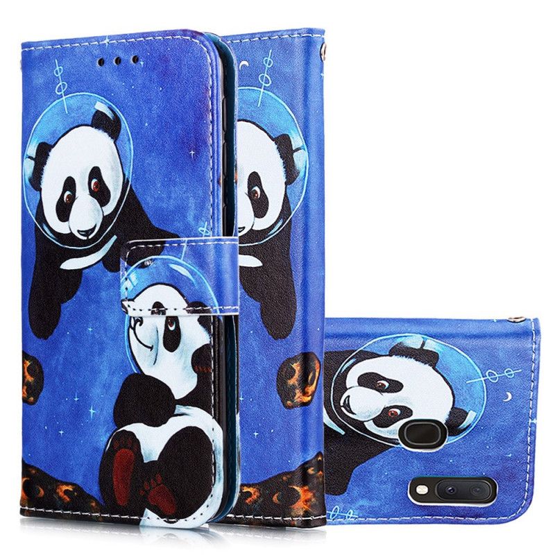 Flip Case Samsung Galaxy A10e Pandakosmonautit