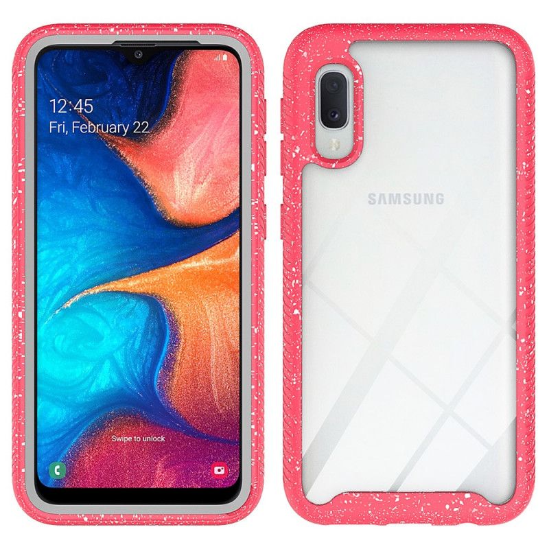 Kuori Samsung Galaxy A10e Tummansininen Kimalteleva Vanteen Muotoilu Suojakuori