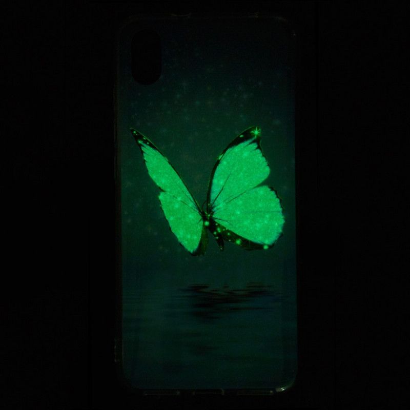 Kuori Xiaomi Redmi 7A Fluoresoiva Sininen Perhonen