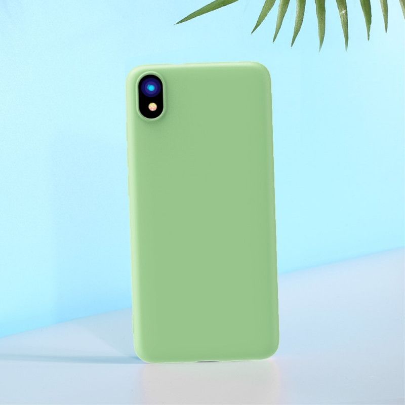 Kuori Xiaomi Redmi 7A Punainen Musta X-Tason Nestemäinen Silikoni Suojakuori