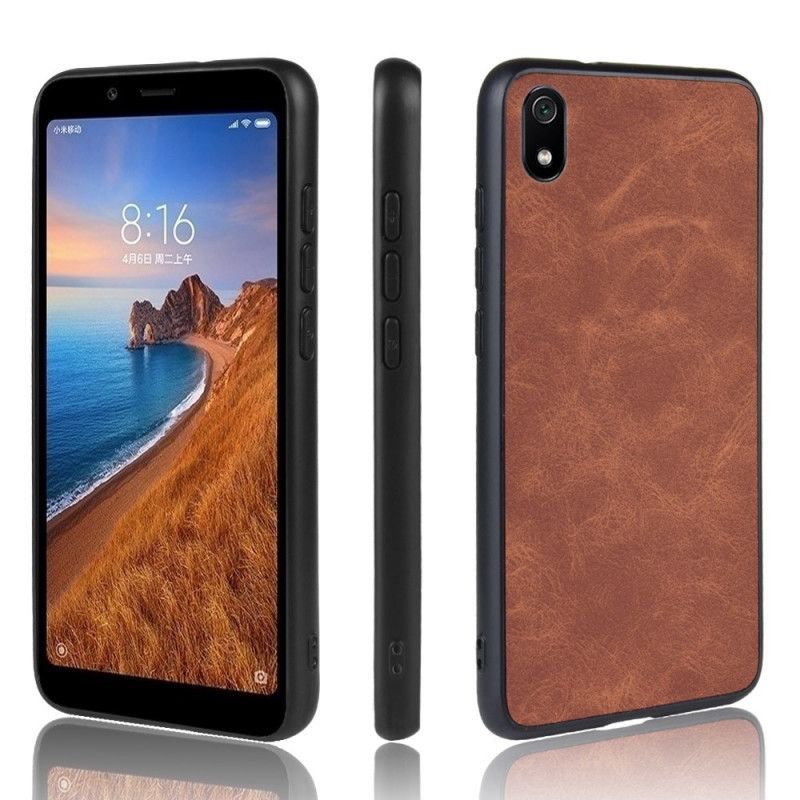 Kuori Xiaomi Redmi 7A Ruskea Ensiluokkainen Nahkaefekti