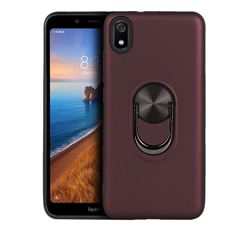 Kuori Xiaomi Redmi 7A Tummansininen Punainen Irrotettava Tukirenkaalla Suojakuori