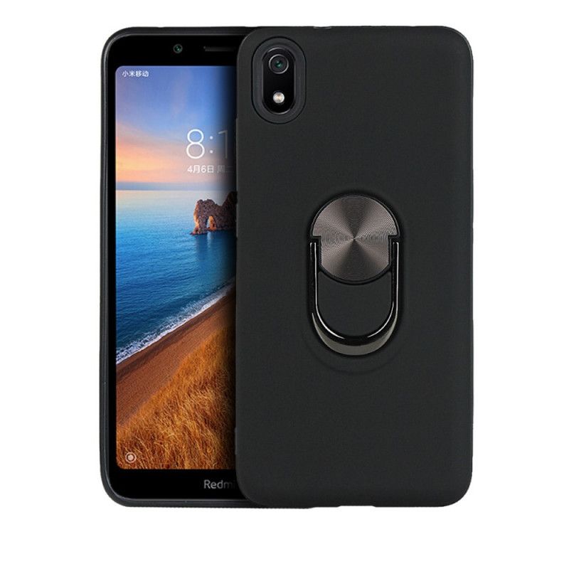 Kuori Xiaomi Redmi 7A Tummansininen Punainen Irrotettava Tukirenkaalla Suojakuori