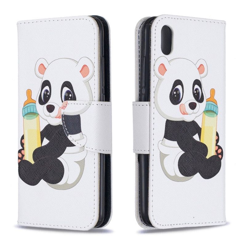 Nahkakotelo Xiaomi Redmi 7A Puhelinkuoret Vauva Panda