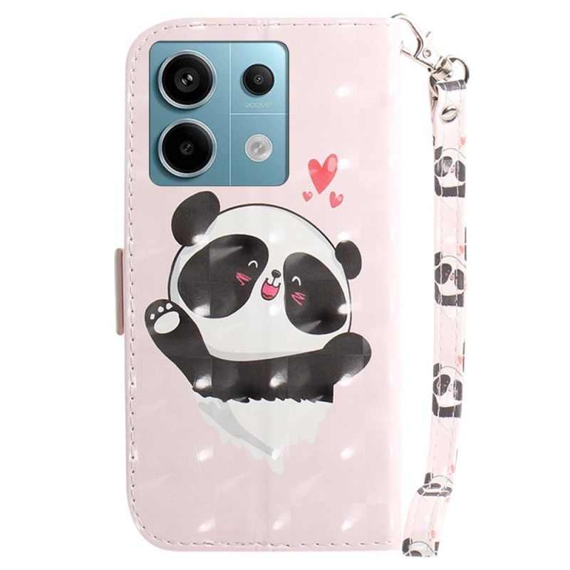 Kotelot Xiaomi Redmi Note 13 Pro 5g Puhelinkuoret Panda Love Hihnalla