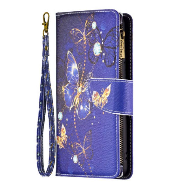 Kotelot Xiaomi Redmi Note 13 Pro 5g Puhelinkuoret Purple Butterflies -lompakko