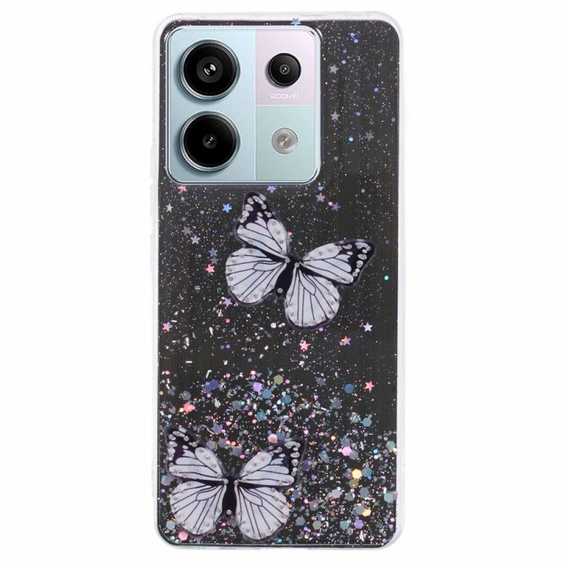 Kuori Xiaomi Redmi Note 13 Pro 5g Perhoset Glitter