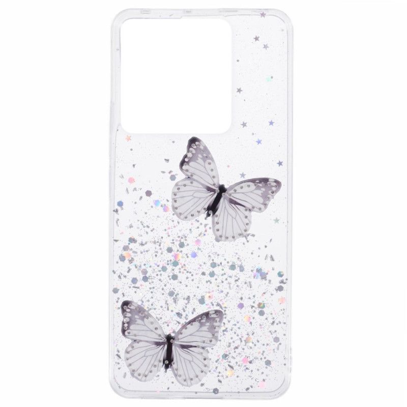 Kuori Xiaomi Redmi Note 13 Pro 5g Perhoset Glitter