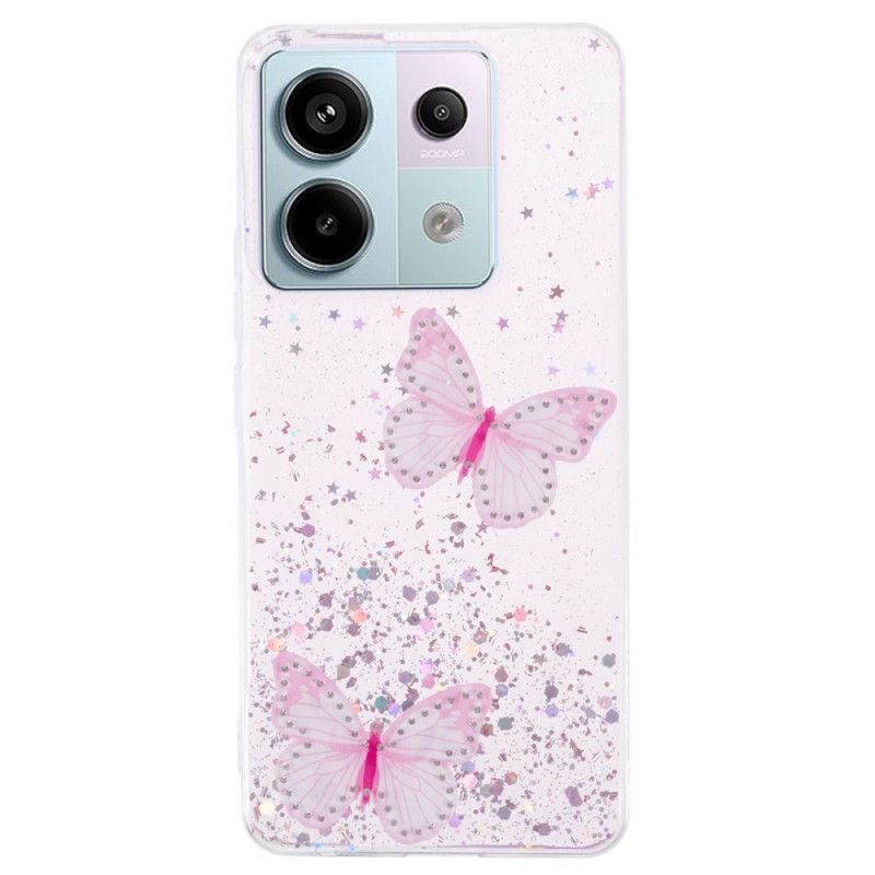 Kuori Xiaomi Redmi Note 13 Pro 5g Perhoset Glitter