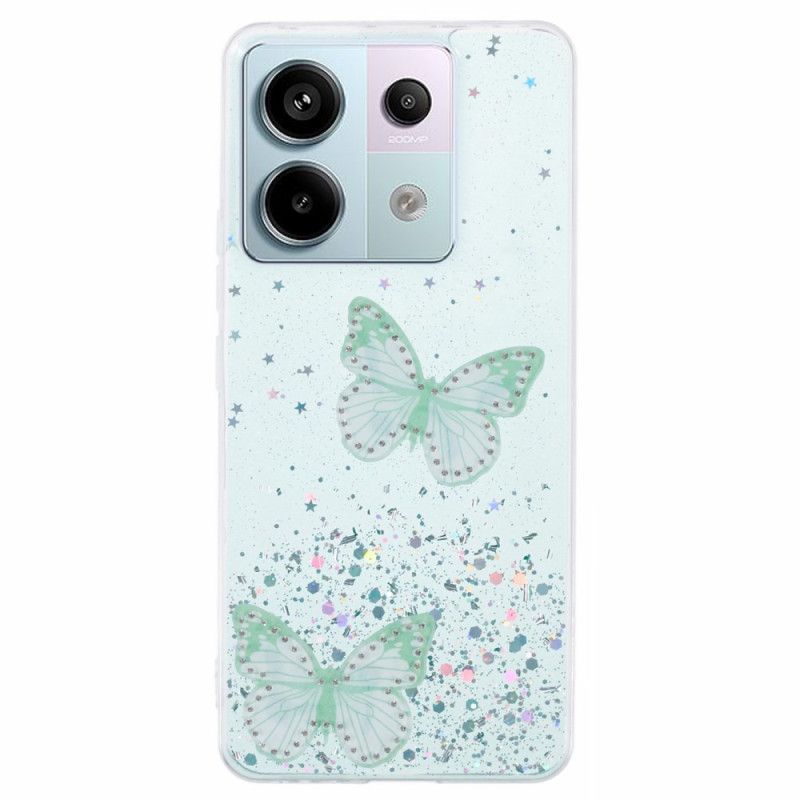 Kuori Xiaomi Redmi Note 13 Pro 5g Perhoset Glitter