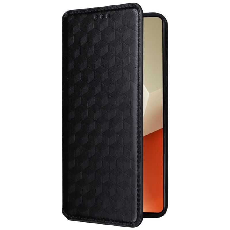 Nahkakotelo Xiaomi Redmi Note 13 Pro 5g 3d-kuutiot