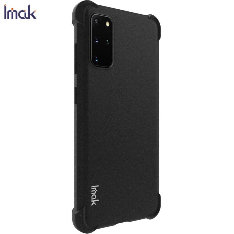 Case Kuoret Samsung Galaxy S20 Plus / S20 Plus 5G Harmaa Musta Puhelinkuoret Imak Silkkinen Näyttökalvolla