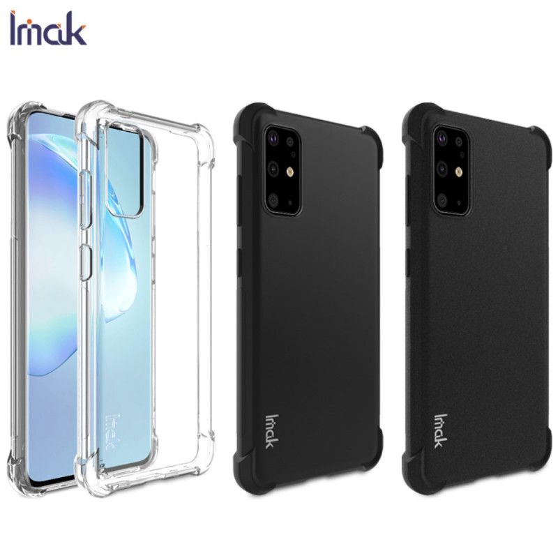 Case Kuoret Samsung Galaxy S20 Plus / S20 Plus 5G Harmaa Musta Puhelinkuoret Imak Silkkinen Näyttökalvolla