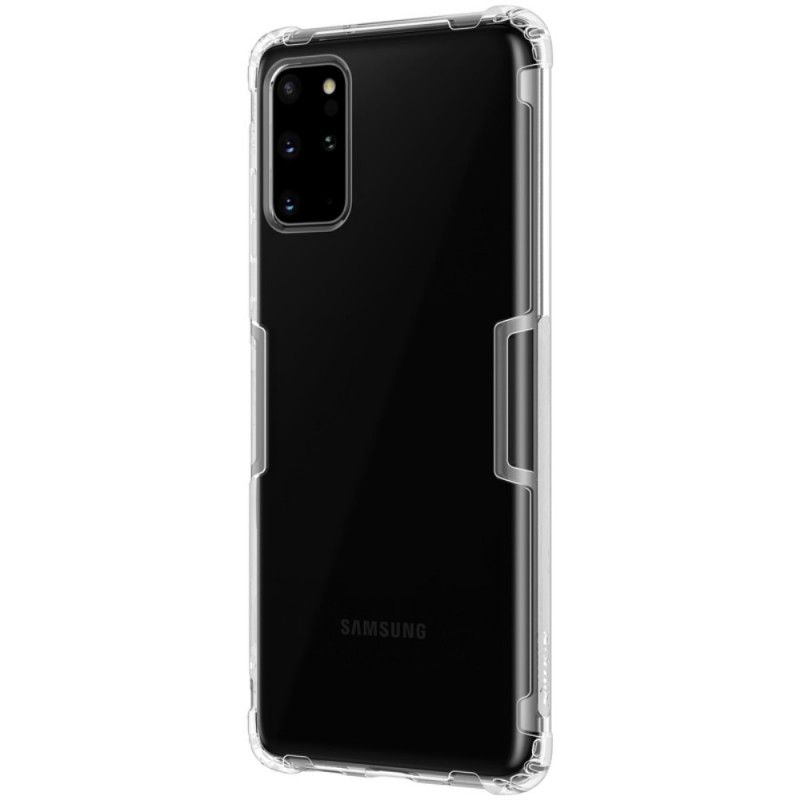 Case Kuoret Samsung Galaxy S20 Plus / S20 Plus 5G Harmaa Valkoinen Puhelinkuoret Luonnollinen Läpinäkyvä Nillkin