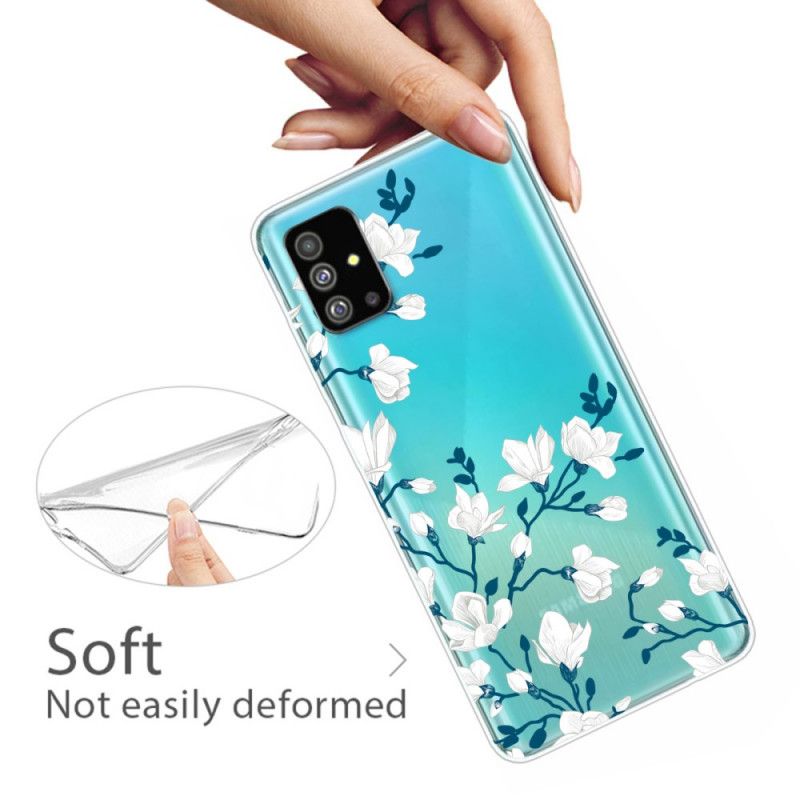 Case Kuoret Samsung Galaxy S20 Plus / S20 Plus 5G Puhelinkuoret Valkoiset Kukat