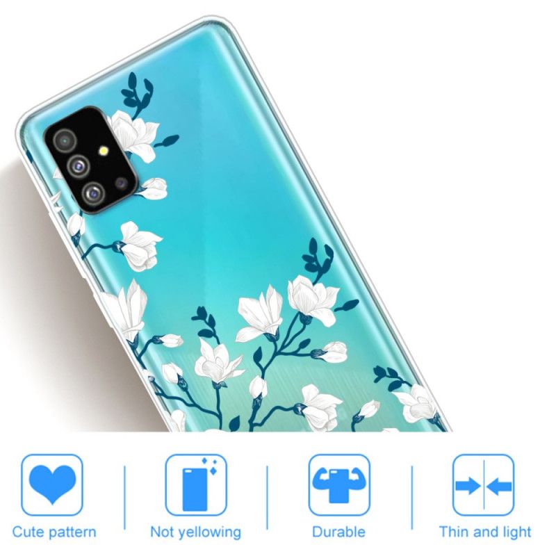 Case Kuoret Samsung Galaxy S20 Plus / S20 Plus 5G Puhelinkuoret Valkoiset Kukat