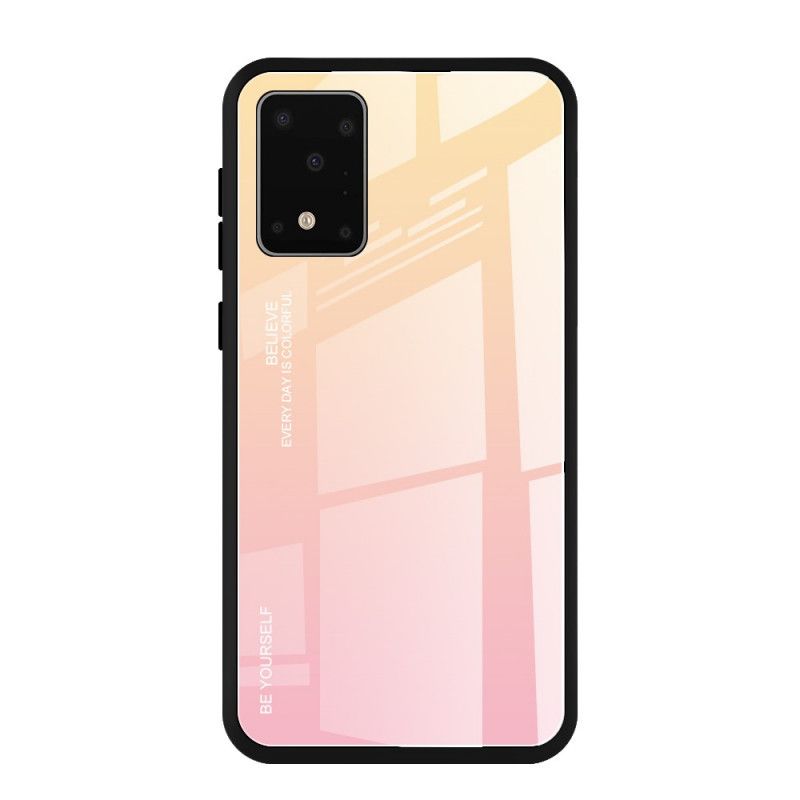 Case Kuoret Samsung Galaxy S20 Plus / S20 Plus 5G Vaaleanpunainen Punainen Puhelinkuoret Ole Itse Karkaistua Lasia