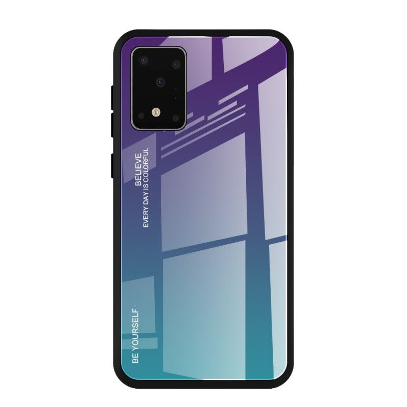 Case Kuoret Samsung Galaxy S20 Plus / S20 Plus 5G Vaaleanpunainen Punainen Puhelinkuoret Ole Itse Karkaistua Lasia