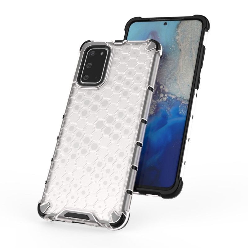 Case Kuoret Samsung Galaxy S20 Plus / S20 Plus 5G Valkoinen Musta Puhelinkuoret Hunajakennotyyli